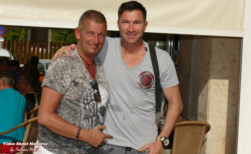 Lucas Cordalis und Achim Köllen am Megapark -7.9.19 - Foto ©Video Shoot Mallorca by Fabian Noll -- (2)
