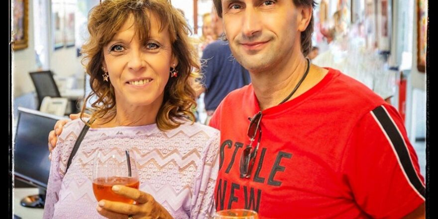 Fabian Noll und Silke Fischer auf der Vernissage bei Minkner und Partner Santa Ponsa